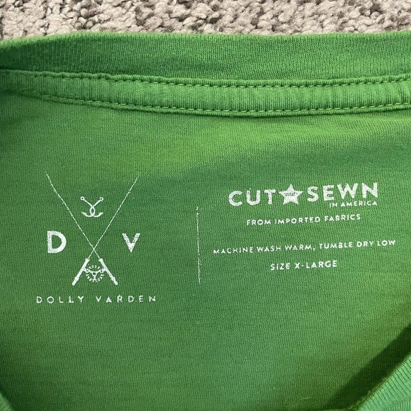 Dolly Varden I'd Fish It Fishing T-Shirt - XL Green NEW With Tag - Picture 4 of 5